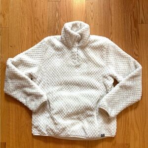 Eddie Bauer Size Med Cozy White Textured Pullover